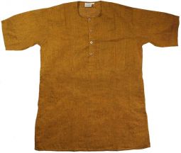 Bengali Kurta Mustard Short Sleeve